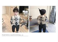 2024 Otoño e Invierno nueva moda para niños lindo Polo de cuello alto manga larga estampado suelto cómodo Casual versátil Top - details 12