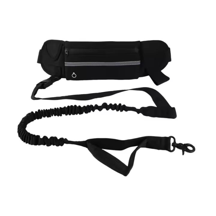 Correa Para Running Con Mochila Zipper Y Reflejos Nocturnos Multifuncional Para Perros Correa De Camuflaje Para Actividades Al Aire Libre - 1