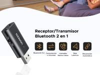 Adaptador USB Bluetooth 5.4 UGREEN Receptor y Transmisor 2 en 1 con Cable de Audio de 3.5mm para TV, PC, Amplificador, Coche, Auriculares Accesorios de Electrónica - details 1