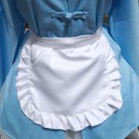 Delantal de cintura estilo camarera, disfraz de Cosplay blanco y negro, delantales de cocina, medio delantal bonito de poliéster, 1 Uds. - details 9