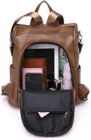 Mochila de Cuero Impermeable Antirrobo para Mujer, Bolso de Hombro, Mochila Escolar, Pequeño, informal, Bandolera - details 5