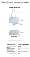 Bolso tejido colgante, bolso de mano de gran capacidad, bolso bandolera de hombro, bolso versátil de moda para niño y madre. - details 5