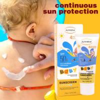 Protector solar refrescante para niños, Protector solar sin aceite, loción no irritante para exteriores, crema antioxidante, resistencia suave Bod G6N4 - details 1