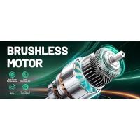Litheli Cortacésped inalámbrico de 13 pulgadas, 5 alturas, cortacésped eléctrico de 20 V para jardín y patio, con motor sin escobillas, batería de 4,0 Ah y - details 1