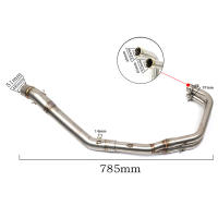 For Yamaha YZF-R25 R3 MT03 Motorcycle Full Exhaust System Escape Modified Front Middle Link Pipe Front Pipe Slip On MT-03 Header - details 6