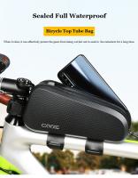 Bolsa impermeable para bicicleta de montaña, accesorios para viaje en carretera, marco frontal para tubo superior, bolsa para vástago de ciclismo, bolsa para teléfono móvil - details 9