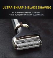Afeitadoras eléctricas para hombres, afeitadora inalámbrica, recargable por USB, Barba, nariz, pelo, cejas, afeitado, Kits 4 en 1, limpieza Facial - details 8