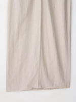 TRAFZA-vestido Midi elegante de mezcla de lino para mujer, vestido Vintage sin mangas con cuello redondo y cinturón con abertura, Color sólido, verano - details 10