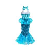 AmyStylish Niñas Princesa Sirena Ariel Cosplay Halloween Fiesta de Cumpleaños Verano Playa Vacaciones Vestido - details 29