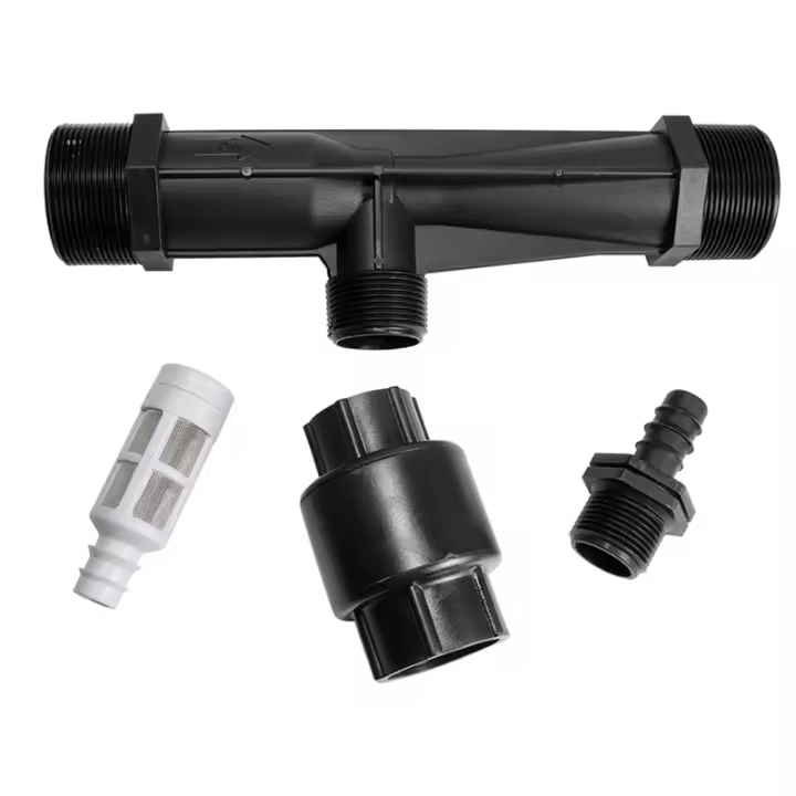 Sistema de fertilización Venturi, inyector automático de fertilizante, jeringa de irrigación de rosca macho, 2 pulgadas - 1