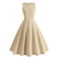 Vestido estilo verde de color sólido para mujer primavera/verano 2025 - details 5
