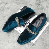 2023 zapatos cómodos del partido del ante del espectáculo del zapato de cuero de los hombres del Reino Unido del nuevo diseño de la moda - details 14