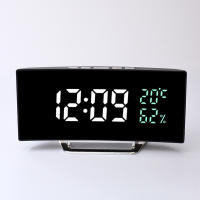 Alarma Digital Led de escritorio con hora, fecha, temperatura, humedad, pantalla, 12/24h, reloj de mesa de escritorio multifunción - details 1