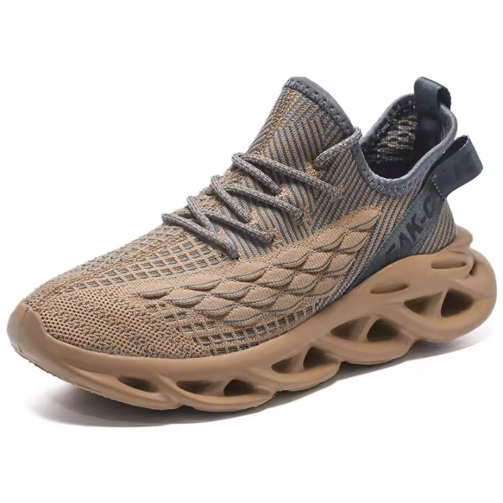 Zapatillas de correr transpirables de marca para hombre, zapatillas deportivas antideslizantes resistentes al desgaste para gimnasio, zapatillas de tenis absorbentes de golpes, zapatillas de deporte con cuchilla a la moda - 1