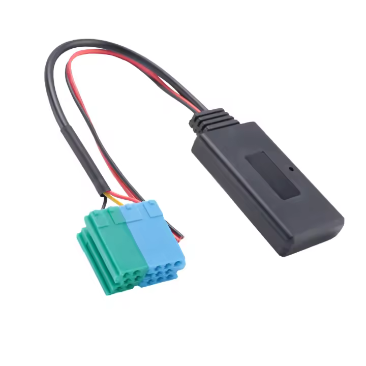 Cambiador de CD de Audio de 6 + 8 pines para coche, receptor Bluetooth 5,0, adaptador Aux para Fiat Bravo 2007 + Visteon, Cable auxiliar de Radio - 1