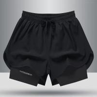 Pantalones cortos deportivos de baloncesto para hombre, pantalones cortos informales con forro interior para correr y Fitness, pantalones cortos de entrenamiento de tres cuartos, ropa de verano - details 7