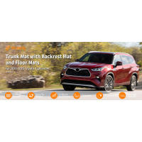 Alfombrillas de Piso Bomely Compatibles con Toyota Cargo Liner Cubierta Trasera de Asiento de Alta Capacidad 7 Plazas Accesorios de Highlander Híbrido 2024 - details 0