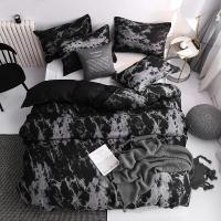 Juego de Ropa de Cama de Lujo Moderna para Pareja en Negro con Funda de Edredón y Funda de Almohada para Cama Doble Queen/King y Cama Individual Conjunto de 3 Piezas - details 4