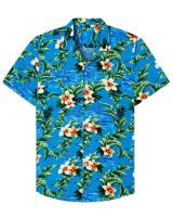 Verano hawaiano impreso en 3D con plantas coloridas y ropa de mujer, camisa de manga corta de playa, informal de moda para hombre - details 13