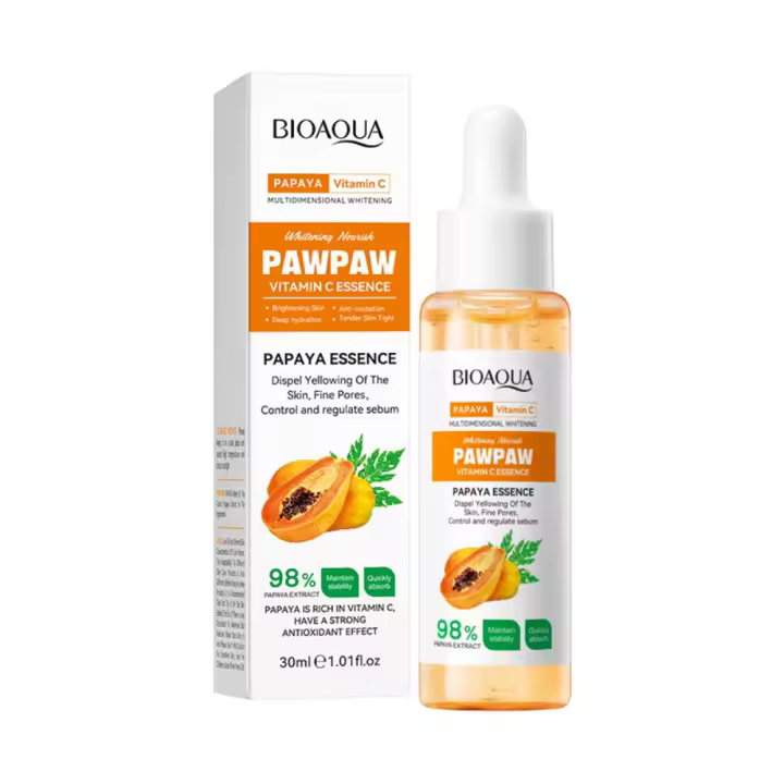 Suero iluminador Y nutritivo para la cara, Suero Hidratante Y Reparador, vitamina C, Papaya, 30ml - 1