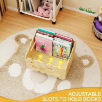 Estantería Infantil de Madera para Libros, Librería Montessori, Biblioteca, Baúl de Juguetes Infantiles, Mueble Organizador y Expositor de Libros Infantiles, para Dormitorio, Habitación de Niños, Sala de Juegos - details 4