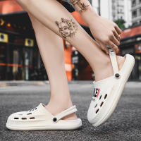 Zuecos de jardín para hombre, sandalias negras para exteriores, zapatillas de playa - details 16