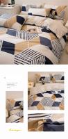 Juego de Ropa de Cama de Algodón Puro de Alta Calidad para el Hogar con Funda de Edredón de Manga Reina 100% Algodón Amigable con la Piel con Sábanas y Fundas de Confort - details 30