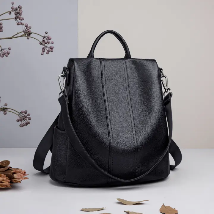 Mochila antirrobo con cremallera para mujer, bolso de mano de hombro de moda con correa extraíble para el trabajo - 1