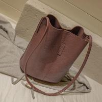Bolso de hombro Vintage de gran capacidad para mujer, bolso cruzado informal de cuero PU, Color sólido, bolso de compras con asas - details 7