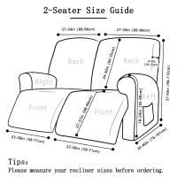 Funda de silla reclinable con bolsillo de almacenamiento para sala de estar, Funda de sofá elástico para el hogar, antipolvo - details 3