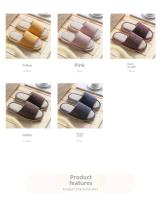 Zapatillas de lino de algodón para mujer, antideslizantes, para interior, acoplador para el hogar, plataforma de primavera y otoño, suelo de fondo suave durante todo el año - details 2