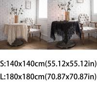 Mantel de ganchillo de algodón hueco, mantel rectangular lavable de Encaje Vintage, mantel grueso hecho a mano de Europa, mantel Floral para escritorio - details 0