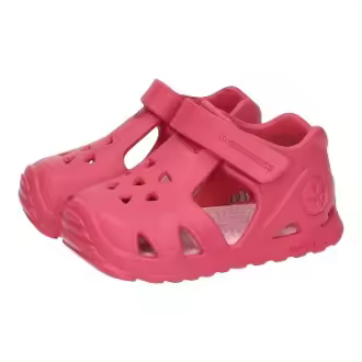 Sandalias marca BIOMECANICS para niña en color fucsia. Sandalias infantiles BIOMECANICS fucsia para niña con cierre adhesivo y plantilla ergonómica para mayor comodidad y seguridad - 1