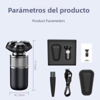 Maquinilla de afeitar para hombres, cabeza de tres cuchillos flotante giratoria, lavado de todo el cuerpo, recargable de alta potencia - details 0