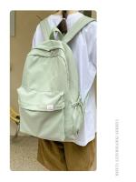 Mochila de nailon, mochila de gran capacidad de color caramelo, mochila minimalista para estudiantes, bolsa para ordenador portátil de viaje de negocios - details 11