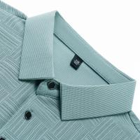 Polo de manga corta informal de negocios de verano 2025 con nuevo estampado para hombres, camiseta de manga corta cómoda y transpirable con estilo para el verano - details 17