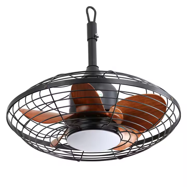 Ventilador de Techo LED 18W 3CCT 5 ABS Hélices Montaje de Downrod de 20 Pulgadas - 1