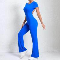 Conjunto de Yoga Ouwu Monos Deportivos para Mujeres Manga Corta, Pantalones Acampados - details 2