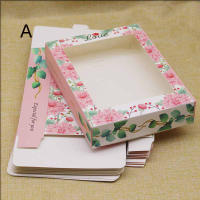 Caja de papel grande con ventana para regalo de Navidad, almacenamiento de pasteles, galletas, embalaje de boda para fiesta en casa, 10 piezas - details 6