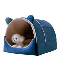 Casa de Perro lavable y cálida Para invierno, cama cerrada Para cachorros, perrera, tienda de campaña plegable portátil Para mascotas - details 0