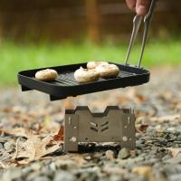 FireMaple - Juego de mini platos para barbacoa, antiadherente, grueso, resistente al calor, multifuncional, para acampar al aire libre - details 4