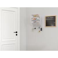 Soporte de Metal A4 con 8 Compartimentos Revistero Organizador de Pared para Oficina con 5 Ganchos - details 51