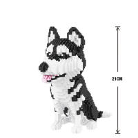 Bloques de construcción de animales de dibujos animados, ensamblaje creativo de perro y gato, rompecabezas educativo DIY, juguete interactivo para padres e hijos, Cartoo - details 11