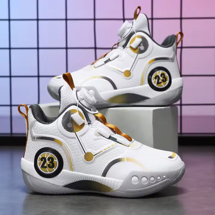 Zapatos cómodos antideslizantes de baloncesto para niños, ligeros, resistentes al desgaste, juveniles y a la moda. - 1