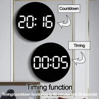 Reloj Digital de Pared Grande con Función de Cuento Regresivo Ideal para Hogar, Dormitorio, Oficina - details 15