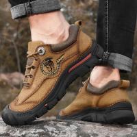 Zapatos De Senderismo Para Acampar Al Aire Libre, Zapatillas Deportivas De Cuero Genuino Para Hombre, Zapatos Informales De Viaje Para Hombre, Calzado Para Caminar Y Escalar - details 15