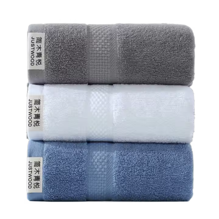 Toalla facial de secado rápido de alta absorción, toalla de ducha suave y agradable para la piel, toalla de algodón gruesa que no se decolora para niños/adultos - 1