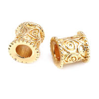 Gran Espaciador de Cilindro de Latón Dorado de 18K Accesorios para Hacer Pulseras - details 13
