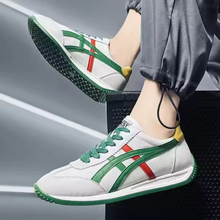 Zapatos de hombre Primavera/Novedad de verano zapatos blancos de alta sensación de moda transpirable Cortez Casual deportes zapatillas de lona - 1