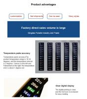 Termómetro de acuario de doble escala, pegatina de líquido Fahrenheit, Termómetro Digital, productos de Control de palo - details 10